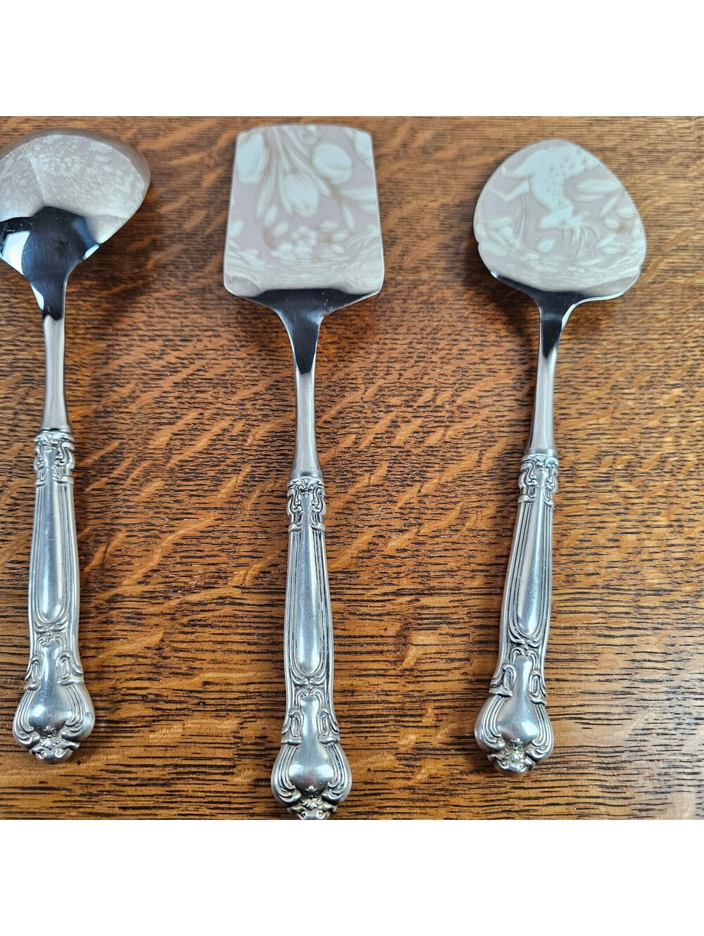 Gorham Chantilly Sterling Handle Lasagna Casserole Pie Cake Serving Set of 3 - Picture 9 of 15